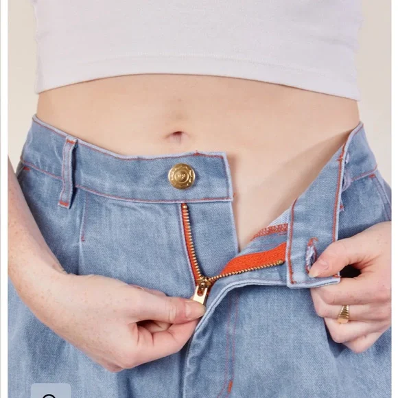 Big Bud Press Light Blue Jean Shorts - Picture 2 of 7